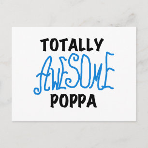 Volledig Geweldige Poppa Tshirts en cadeautjes Briefkaart