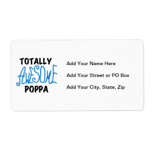 Volledig Geweldige Poppa Tshirts en cadeautjes Etiket