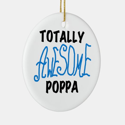 Volledig Geweldige Poppa Tshirts en cadeautjes Keramisch Ornament (Rechts)