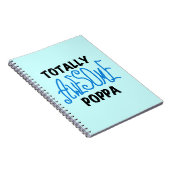 Volledig Geweldige Poppa Tshirts en cadeautjes Notitieboek (Rechterzijde)