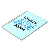 Volledig Geweldige Poppa Tshirts en cadeautjes Notitieboek (Linkerzijde)