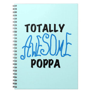Volledig Geweldige Poppa Tshirts en cadeautjes Notitieboek