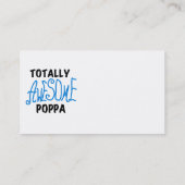 Volledig Geweldige Poppa Tshirts en cadeautjes Visitekaartje (Achterkant)