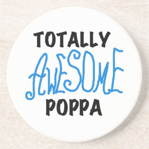Volledig Geweldige Poppa Tshirts en cadeautjes Zandsteen Onderzetter
