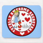 Volledig Geweldige secretaris Mousepad Muismat (Voorkant)