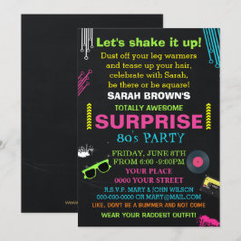 volledig geweldige uitnodiging voor 80-partijen