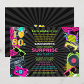 volledig geweldige uitnodiging voor 80-partijen (Voorkant / Achterkant)