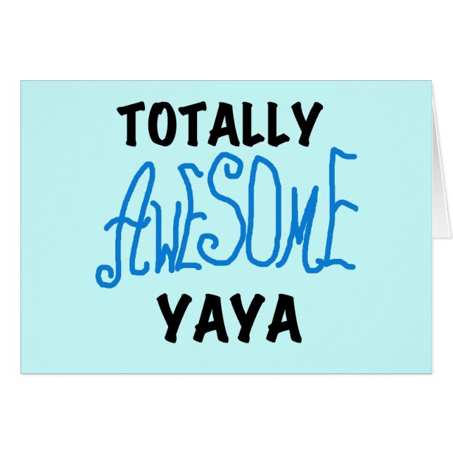 Volledig Geweldige Yaya T-shirts en geschenken (Voorkant Horizontaal)