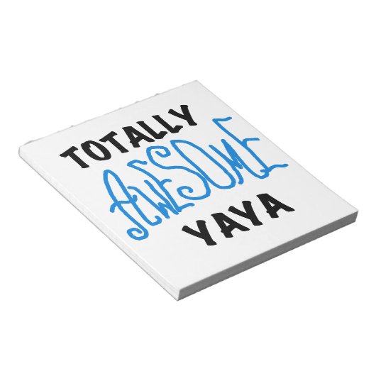 Volledig Geweldige Yaya T-shirts en geschenken Notitieblok (Schuin)