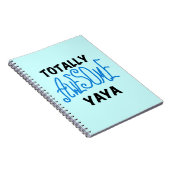 Volledig Geweldige Yaya T-shirts en geschenken Notitieboek (Rechterzijde)
