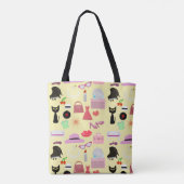 Volledig glam stijl tote bag (Achterkant)