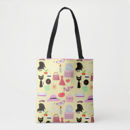 Volledig glamoureuze stijl tote bag