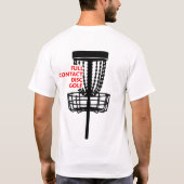 Volledig Golf van Contactschijf T-shirt (Achterkant)