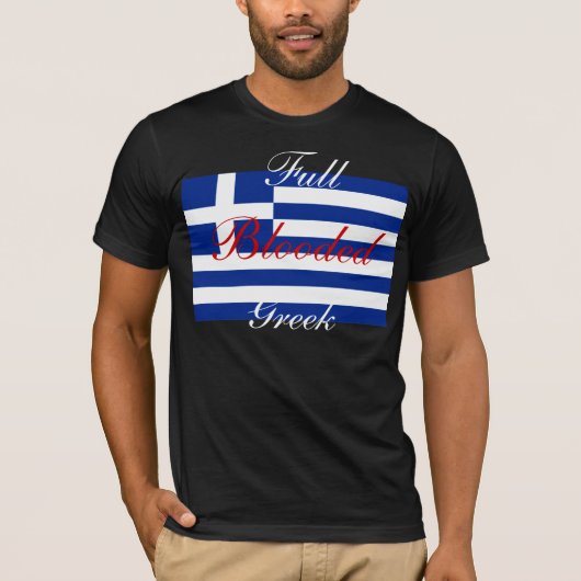 VOLLEDIG GRIEKS MET BLOOTSTELLING T-SHIRT (Voorkant)
