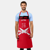 Volledig grillen dat aangepaste grappige BBQ chef- Schort (Gedragen)