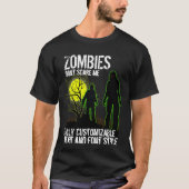 Volledig  Halloween Design met Zombies T-shirt (Voorkant)