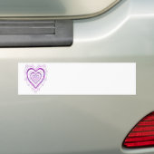 Volledig hart bumpersticker (Op auto)