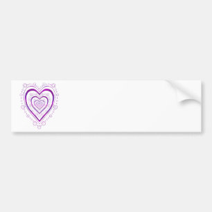Volledig hart bumpersticker