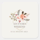 Volledig  Hen/Bachelorette Sticker (Voorkant)