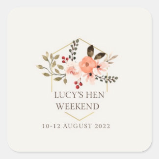 Volledig  Hen/Bachelorette Sticker