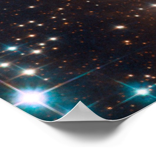 Volledig Hubble ACS-Afbeelding van NGC 3603 Poster (Hoek)