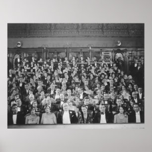VOLLEDIG HUISpubliek, , theater, menigte, mensen Poster