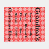 Volledig  kleinkinderen met kerstkleven fleece deken (Voorkant (Horizontaal))