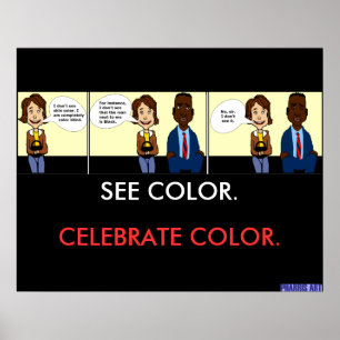 Volledig kleurenblind Poster