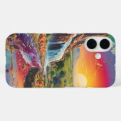 Volledig kleurenspectrumlandschap Case-Mate iPhone case (Achterkant (horizontaal))