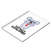 Volledig Koala-achtig Grappige Koala Beer Pun Notitieboek (Linkerzijde)