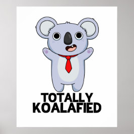 Volledig Koala-Gespecificeerde Funny Koala Beer Pu Poster