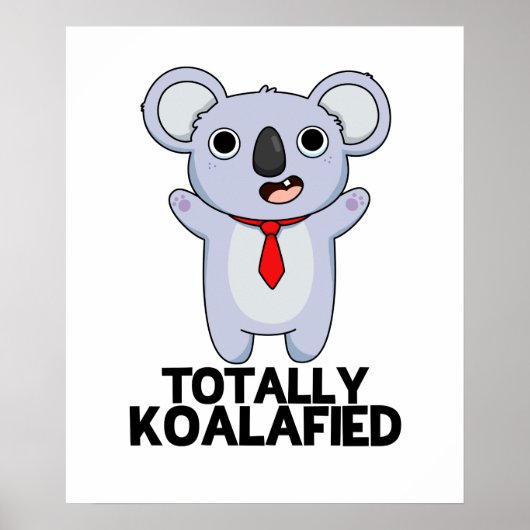 Volledig Koala-Gespecificeerde Funny Koala Beer Pu Poster (Voorkant)