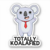 Volledig Koala-Gespecificeerde Funny Koala Beer Pu Sticker (Voorkant)