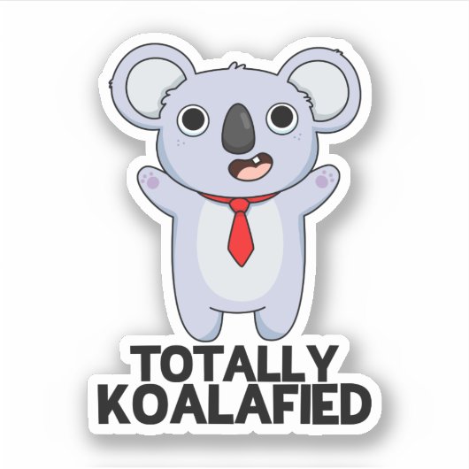Volledig Koala-Gespecificeerde Funny Koala Beer Pu Sticker (Voorkant)