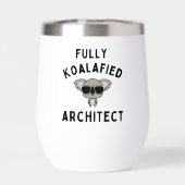 Volledig Koalafied Architect Koala Cartoon Zonnebr (Achterkant)