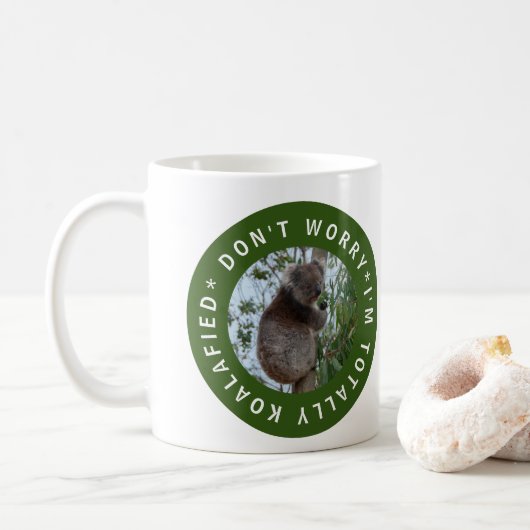 Volledig Koalafied Koala Cute Animal Australië Koffiemok (Met donut)