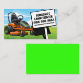 Volledig Lawn Service Visitekaartje (Voorkant / Achterkant)