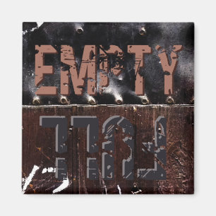 Volledig leeg bord magneet