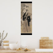 Volledig-lengteportret van een Samurai Warrior c.  Poster (Keuken)