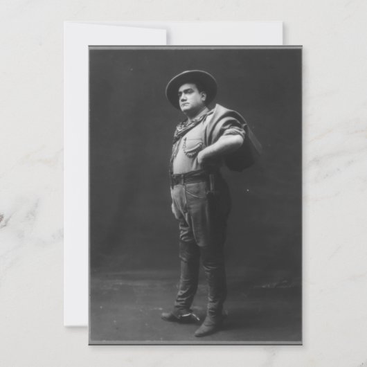 Volledig lichaamsportret van Enrico Caruso Kaart (Voorkant)