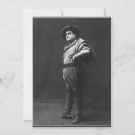 Volledig lichaamsportret van Enrico Caruso Kaart