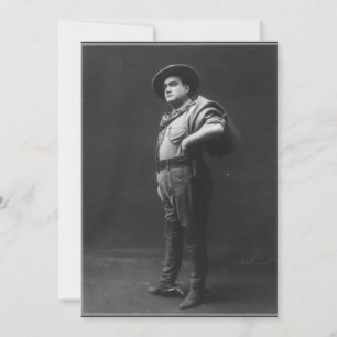 Volledig lichaamsportret van Enrico Caruso Kaart