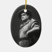 Volledig lichaamsportret van Enrico Caruso Keramisch Ornament (Voorkant)