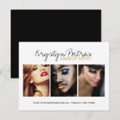 Volledig  Makeup Artist Comp-kaart Briefkaart (Voorkant / Achterkant)