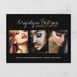 Volledig Makeup Artist Comp-kaart Briefkaart