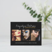 Volledig Makeup Artist Comp-kaart Briefkaart (Staand voorkant)