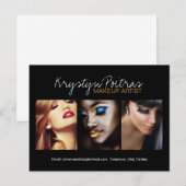 Volledig Makeup Artist Comp-kaart Briefkaart (Voorkant / Achterkant)