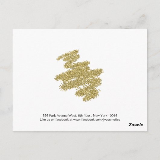 Volledig  Makeup Artist Comp-kaart Briefkaart (Achterkant)