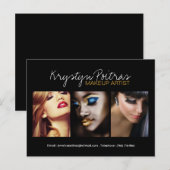 Volledig  Makeup Artist Comp-kaart Briefkaart (Voorkant / Achterkant)