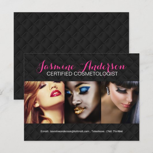 Volledig Makeup Artist Comp-kaart Briefkaart (Voorkant / Achterkant)